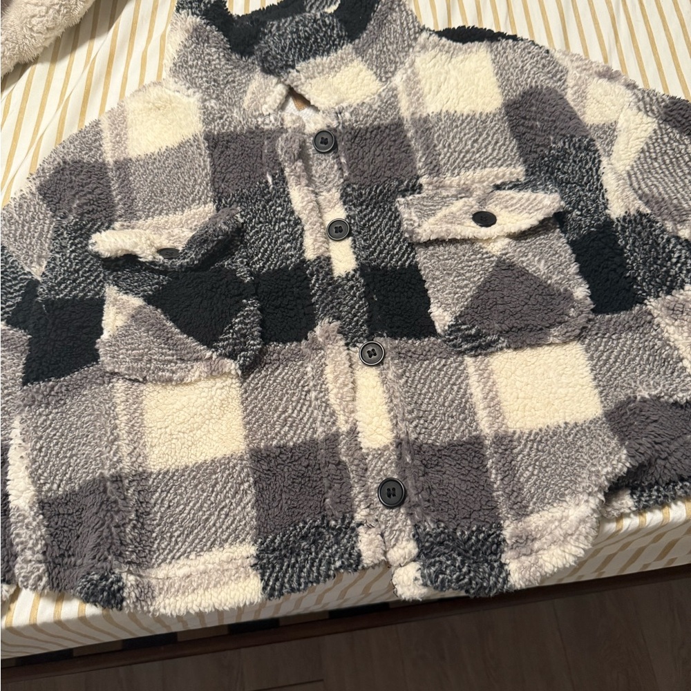 Pink Rose Heavy Duty Plaid Jacket